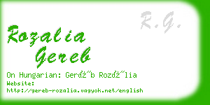 rozalia gereb business card